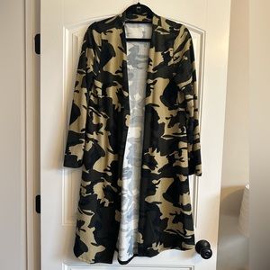 NWOT Camo Long Cardigan